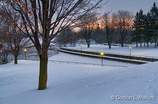 Rideau Canal In Winter_03554-7.jpg - Rideau Canal Waterway photographed at sunrise in Smiths Falls, Ontario, Canada.